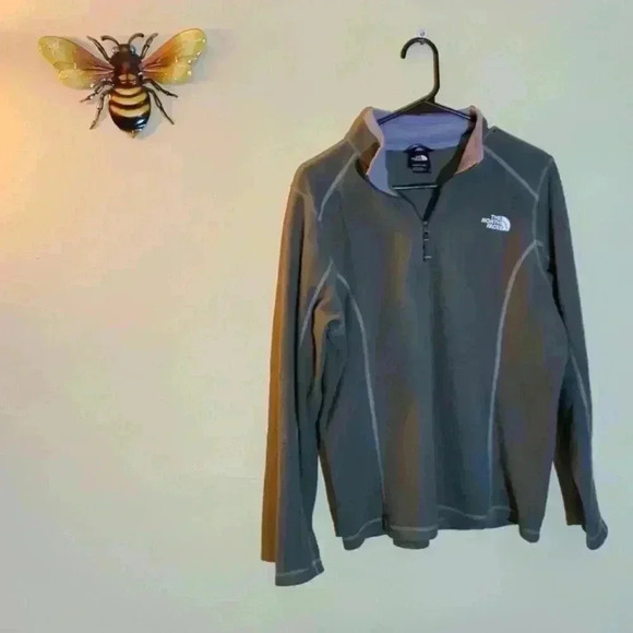 The North Face light weight gray sweatshirt, large - Picture 1 of 8